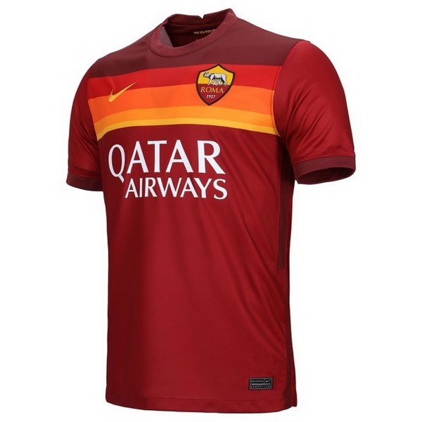 Maillot Football As Roma Domicile 2020-21 Rouge